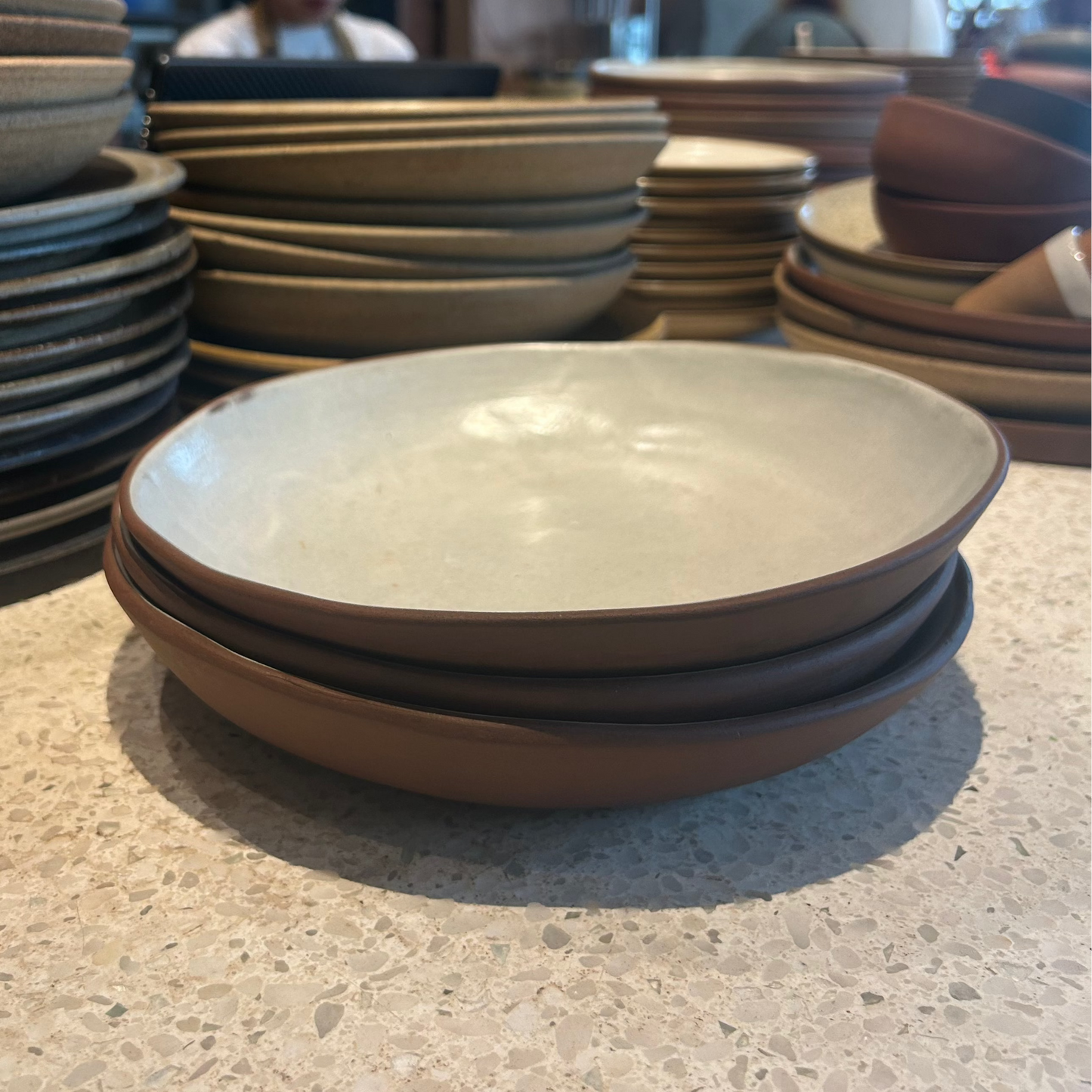 【Pizza 4P's 別注】 Khmer Ceramicsパスタ皿